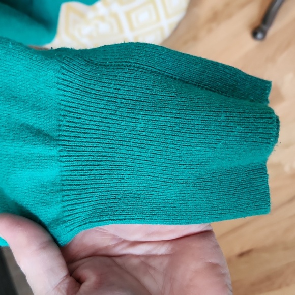 Pure Collection Spring Jade cotton wool cashmere sweater size 18 green soft cozy - Picture 3 of 14